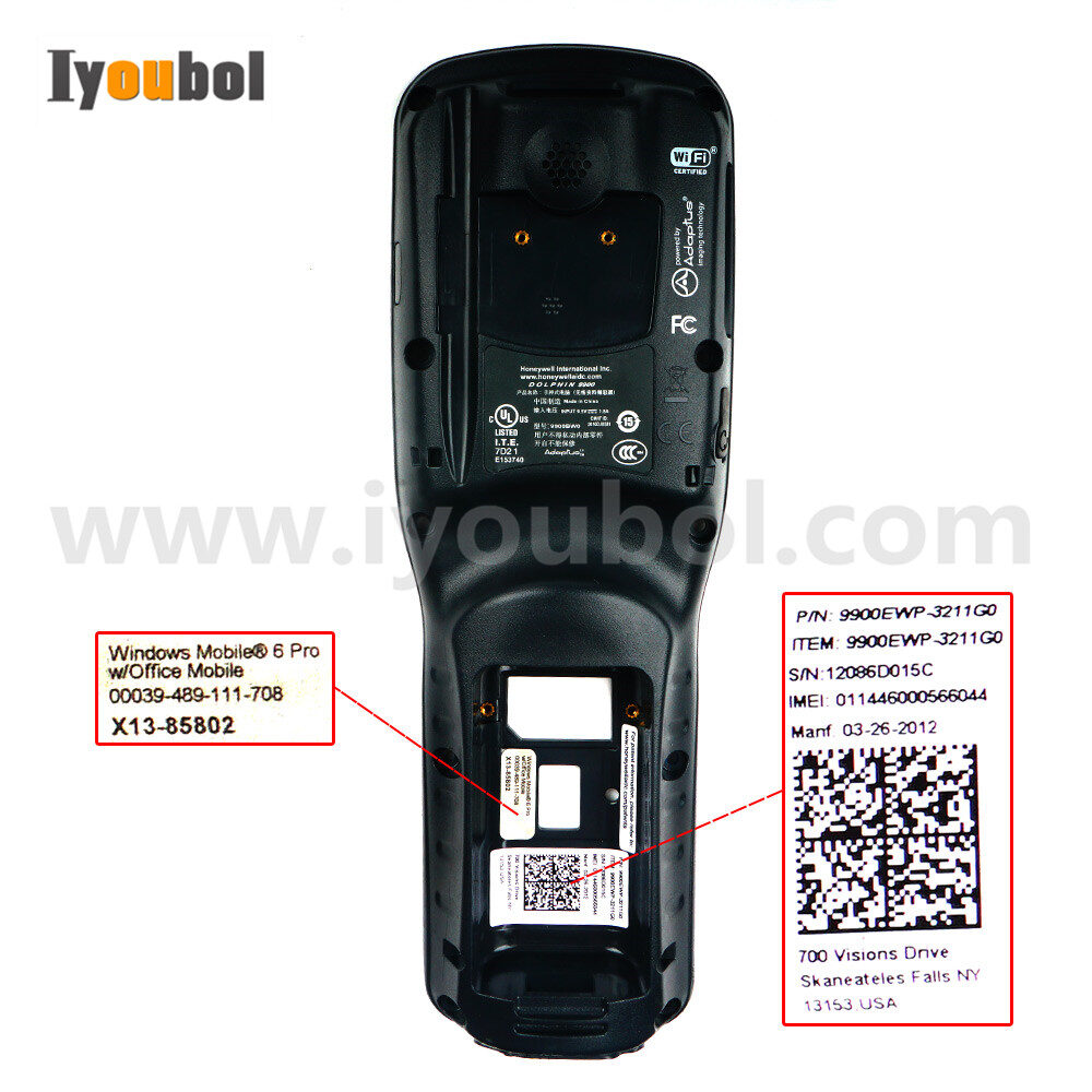 Dolphin 9900 Back Cover