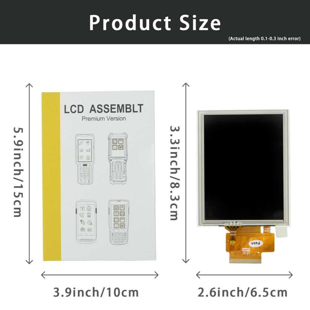LCD with Touch Digitizer Replacement for Intermec CK3R, CK3X - Image 6