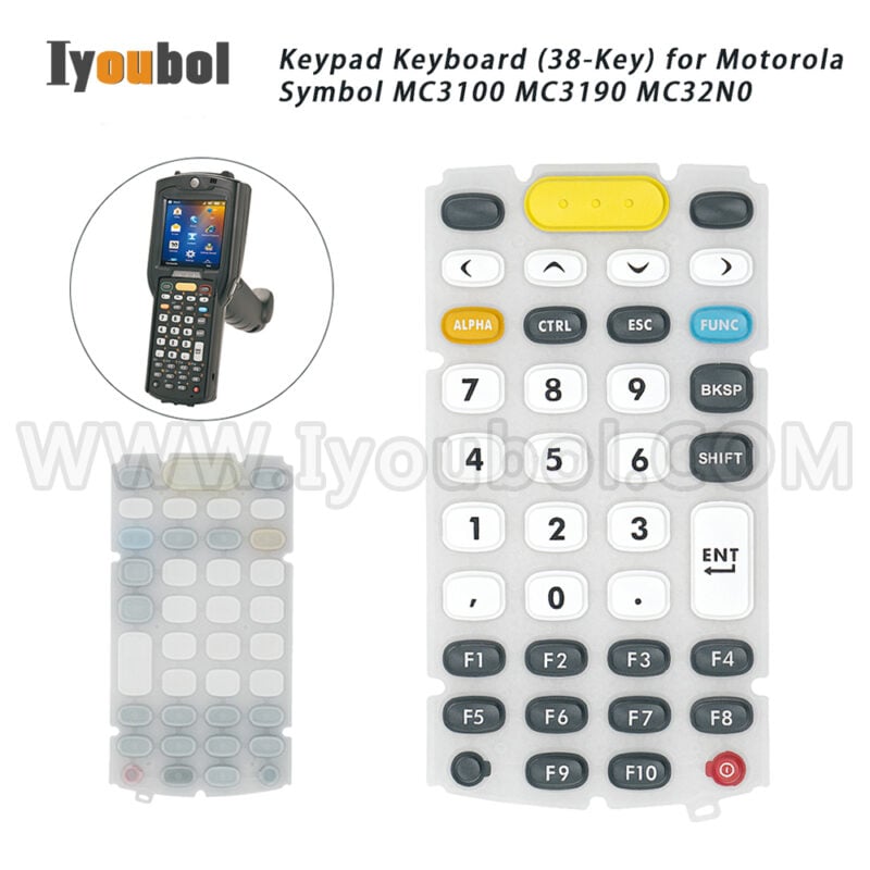 Keypad (38-Key) Replacement for Symbol MC3190-G,MC3190-R,MC3190-S,MC32N0-G,MC32N0-R,MC32N0-S - Image 5