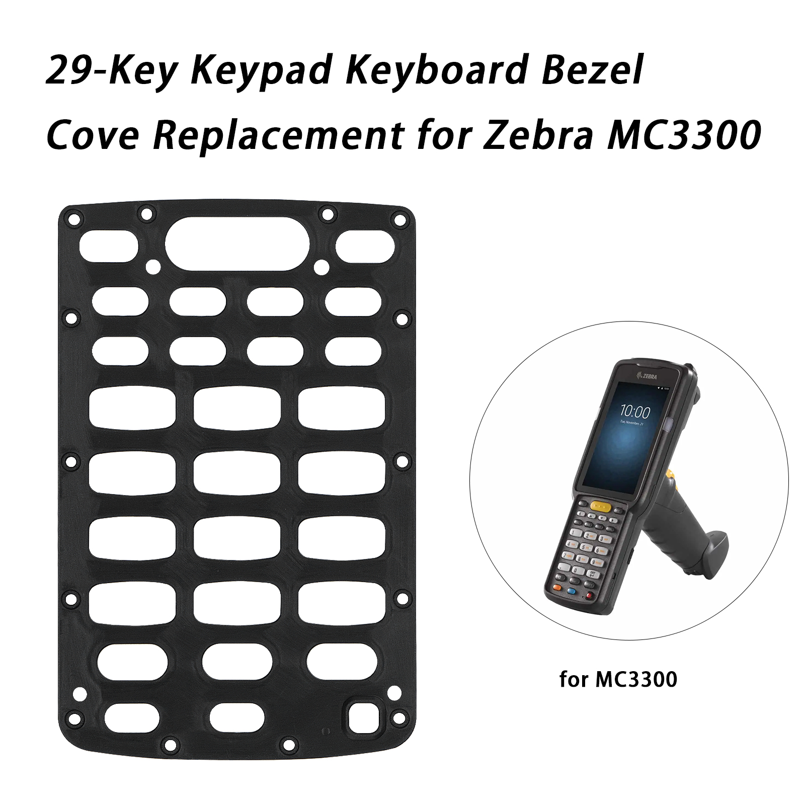 3PCS 29-Key Keypad Bezel Replacement for ZEBRA MC330K-G MC330K-R MC330K-S - Image 10