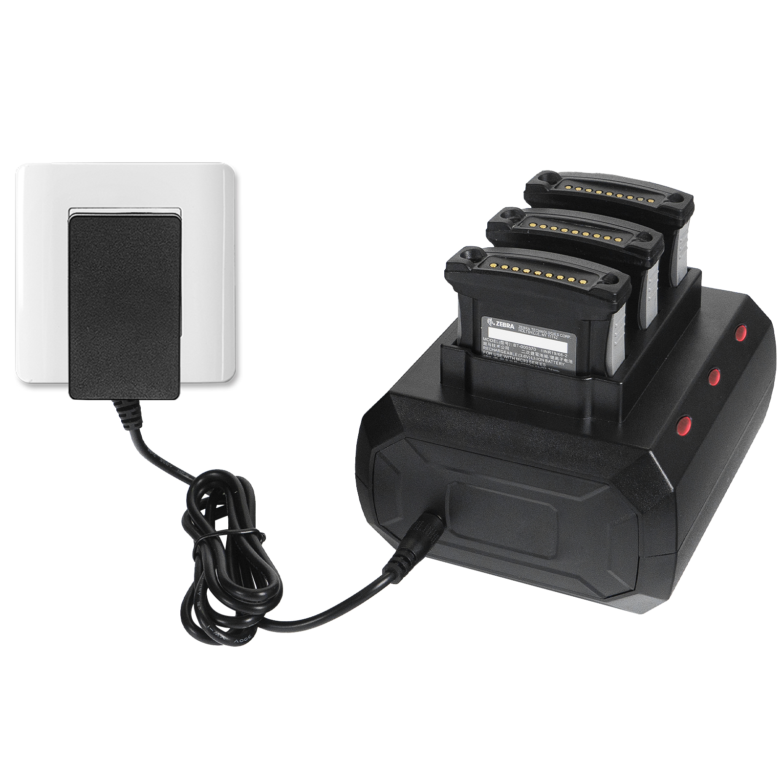 US Power Supply and 3-Slot Battery Charger Cradle with power supply for Zebra **catname** - Image 5