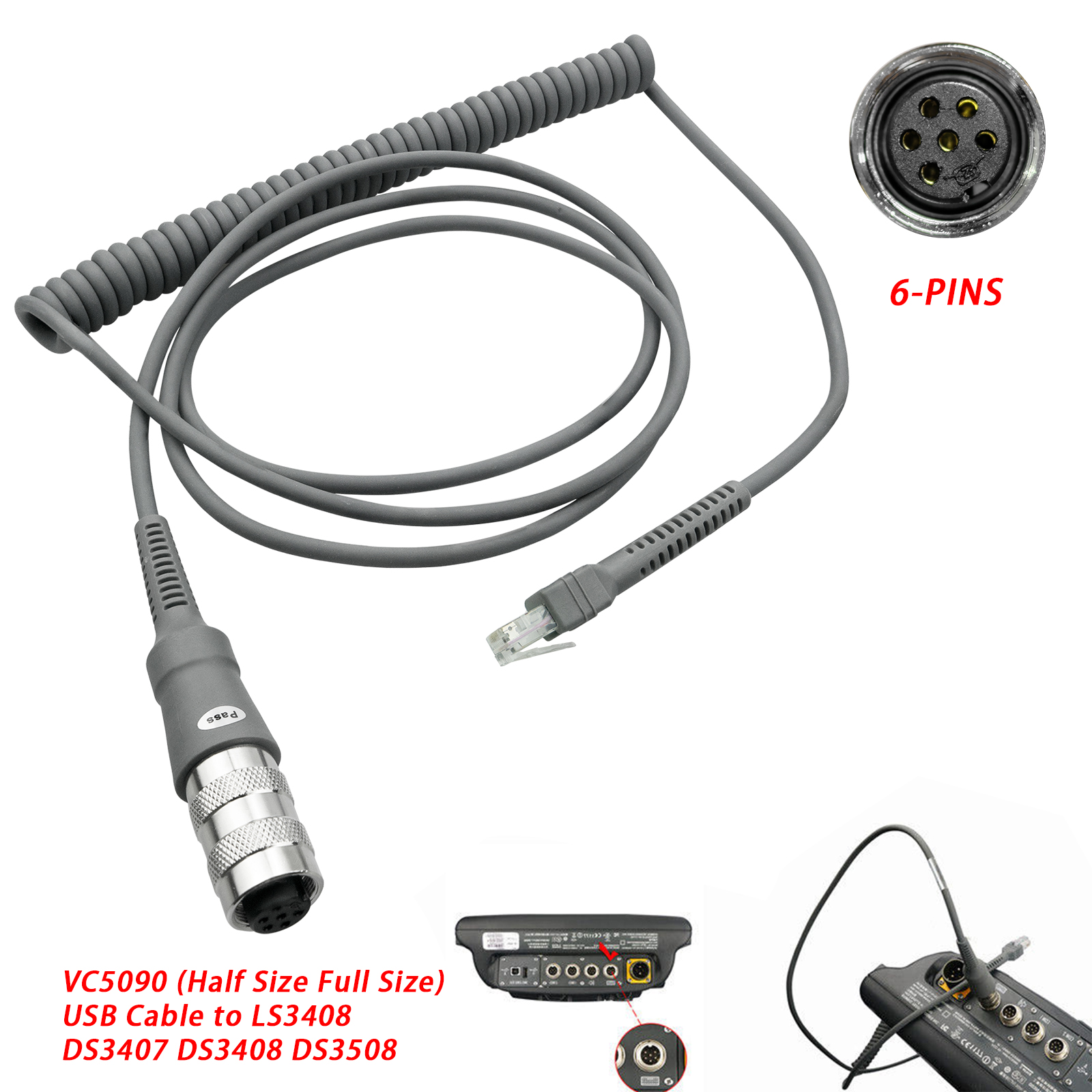 Scanner Cable to for Symbol VC5090 (6PIN) (25-71918-01R) - Image 6