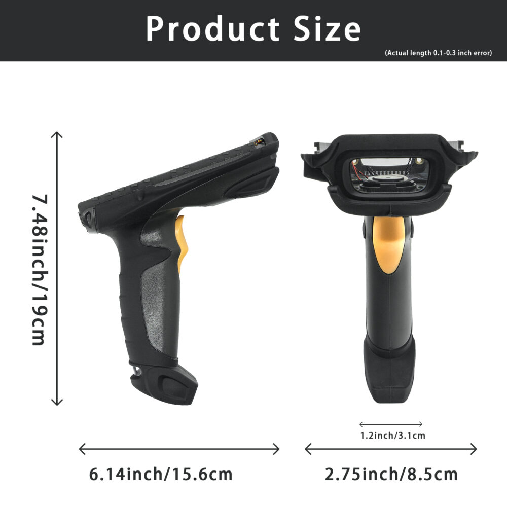 Back Cover (Gun /pistol Type) with Trigger Switch & Trigger Plastic with speaker for Symbol MC9190 - Image 6