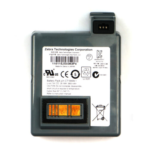 Battery （3800mAh CT18499-1） Replacement for Zebra P4T