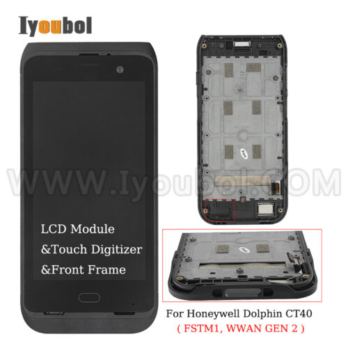 LCD with Touch with Front Cover ( FSTM1, WWAN GEN 2 ) for Honeywell Dolphin CT40