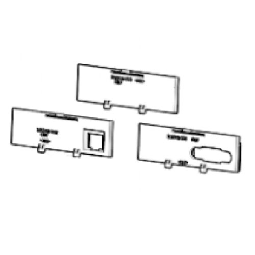 Rear Bezels: Serial, Ethernet, Standard (includes 1 of each) P1080383-411