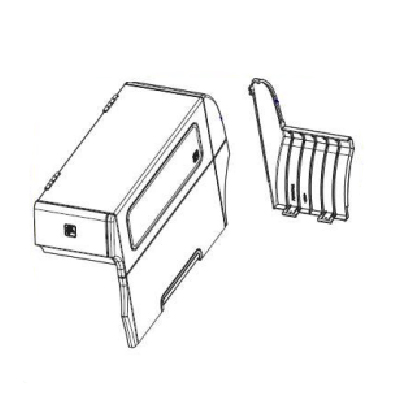 Media Cover (includes window) ZT410 P1058930-004