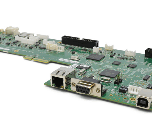 Standard Main Logic Board ZT411 ZT421. (Standard printer models have control panels with USB ports) P1105147-007