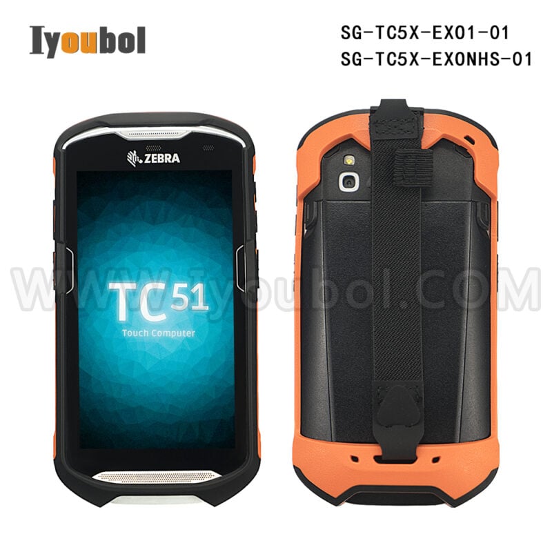 The Exoskeleton Rugged Boot with Hand Strap for Zebra TC51 TC52 TC56 TC57 TC52x TC57x (SG-TC5X-EXO1-01 )  ( SG-TC5X-EXONHS-01) (orange) - Image 2