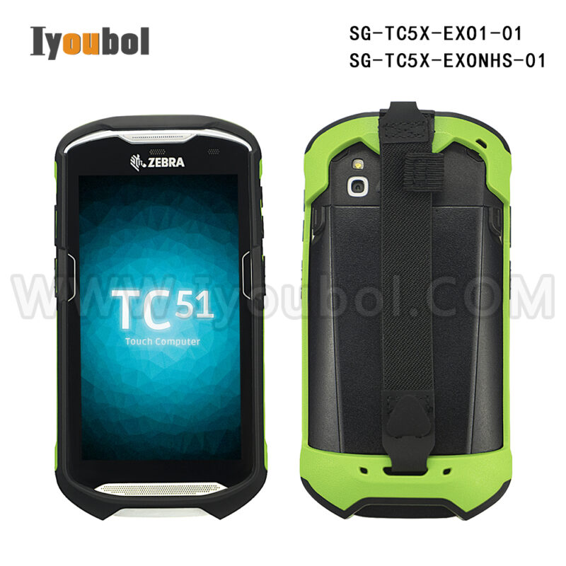 The Exoskeleton Rugged Boot with Hand Strap for Zebra TC51 TC52 TC56 TC57 TC52x TC57x (SG-TC5X-EXO1-01 )  ( SG-TC5X-EXONHS-01) (green plus black) - Image 2