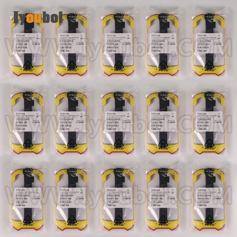 The Exoskeleton Rugged Boot with Hand Strap for Zebra TC51 TC52 TC56 TC57 TC52x TC57x (SG-TC5X-EXO1-01 ) ( SG-TC5X-EXONHS-01)(red plus yellow) - Image 3