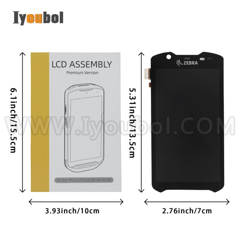 Touch Screen with LCD Module For Motorola Zebra Symbol TC52X - Image 2