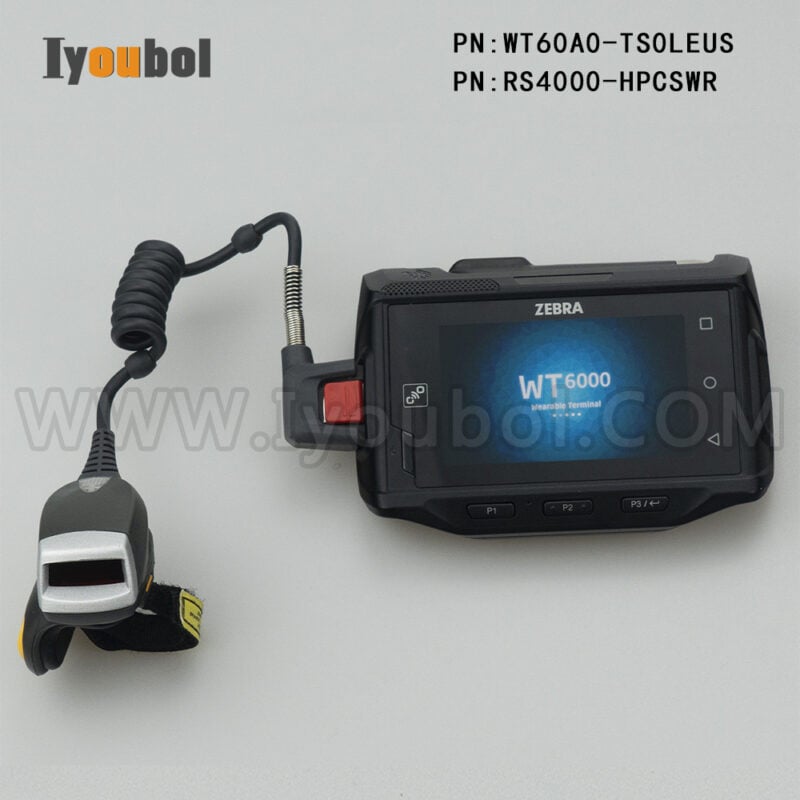 WT60A0-TS0LEUS and RS4000 Ring Scanner Kit - Fully Refurbished with New Battery and Wrist.