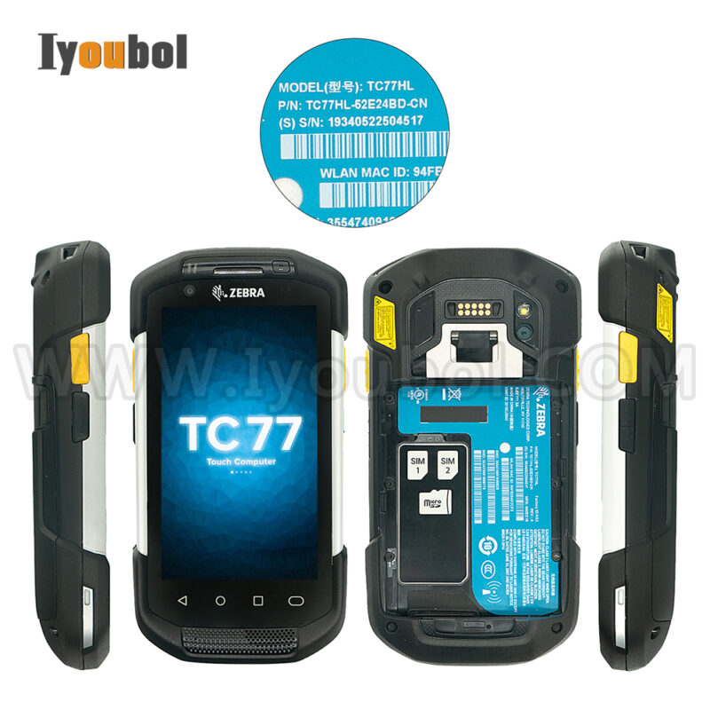 Zebra TC77 (TC77HL-52E24BD-CN) and charging cable Fully Refurbished with Battery - Image 2