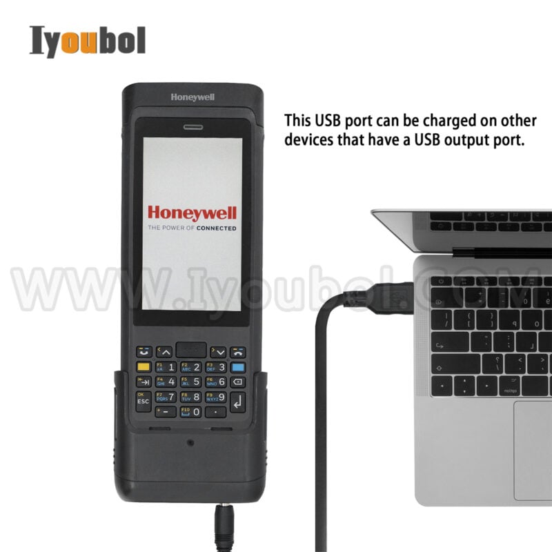 Honeywell CN80-SN-SRH-0 Serial/USB Host Snap-On Adapter for Dolphin CN80 with USB Wall Charger Cable - Image 6