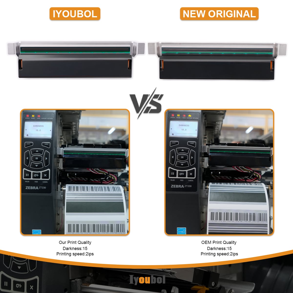 P1037974-011 New Printhead for Zebra ZT210 ZT220 ZT230 Thermal Printer 300dpi - Image 3