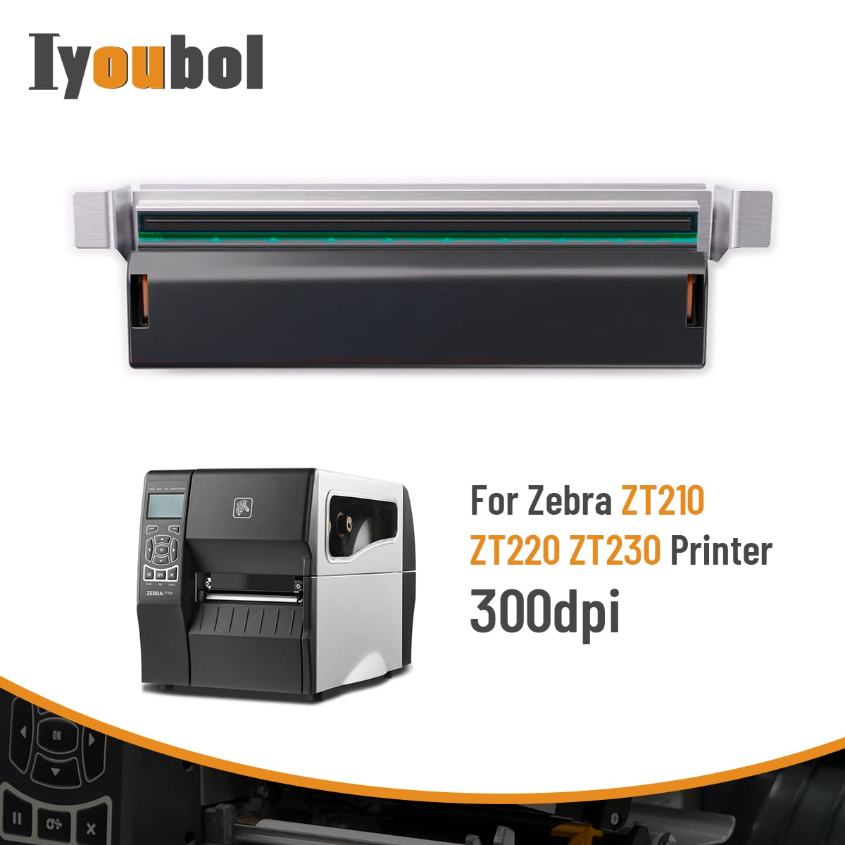 P1037974-011 New Printhead for Zebra ZT210 ZT220 ZT230 Thermal Printer 300dpi - Image 4