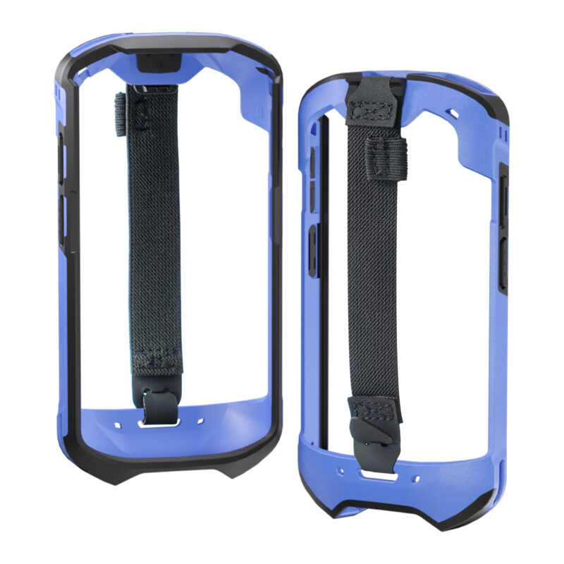 The Exoskeleton Rugged Boot with Hand Strap for Zebra TC51 TC52 TC56 TC57 TC52x TC57x  (SG-TC5X-EXO1-01 ) ( SG-TC5X-EXONHS-01)（blue）