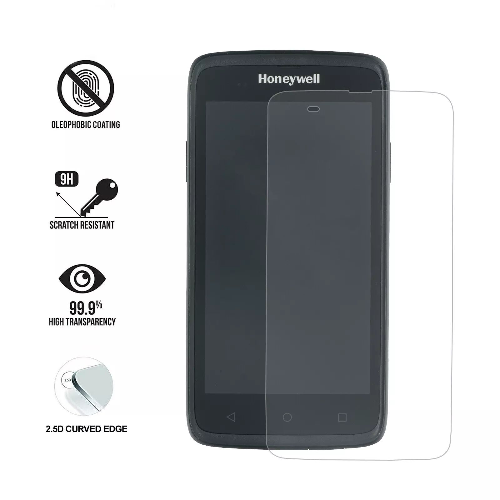 3PCS Toughened Screen Protector for Honeywell EDA51