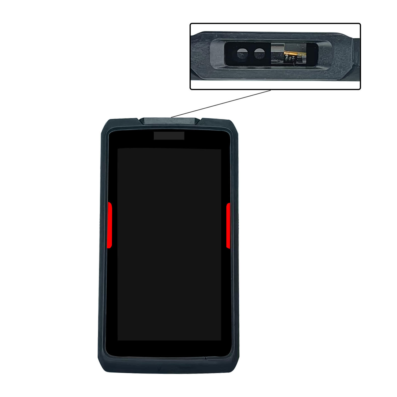 LCD with Touch with Front Cover Replacement for Honeywell ScanPal EDA75 - Image 5