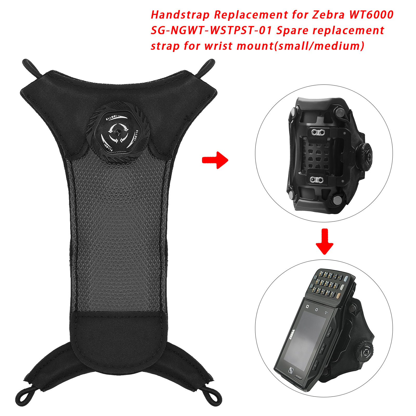 Spare replacement strap for wristmount (small) for Zebra WT6000 WT60B0 WT6300 (SG-NGWT-WSTPST-01) - Image 10
