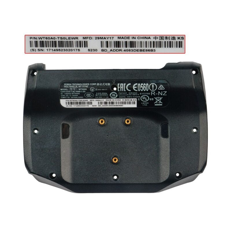 OEM Back Cover Replacement for Zebra  WT6000 WT60A0