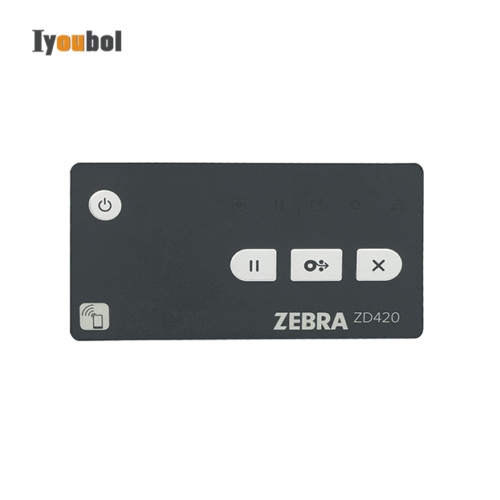 Nameplate (contains nameplates with and without the Print Touch icon) For Zebra ZD420 (P1080383-401)