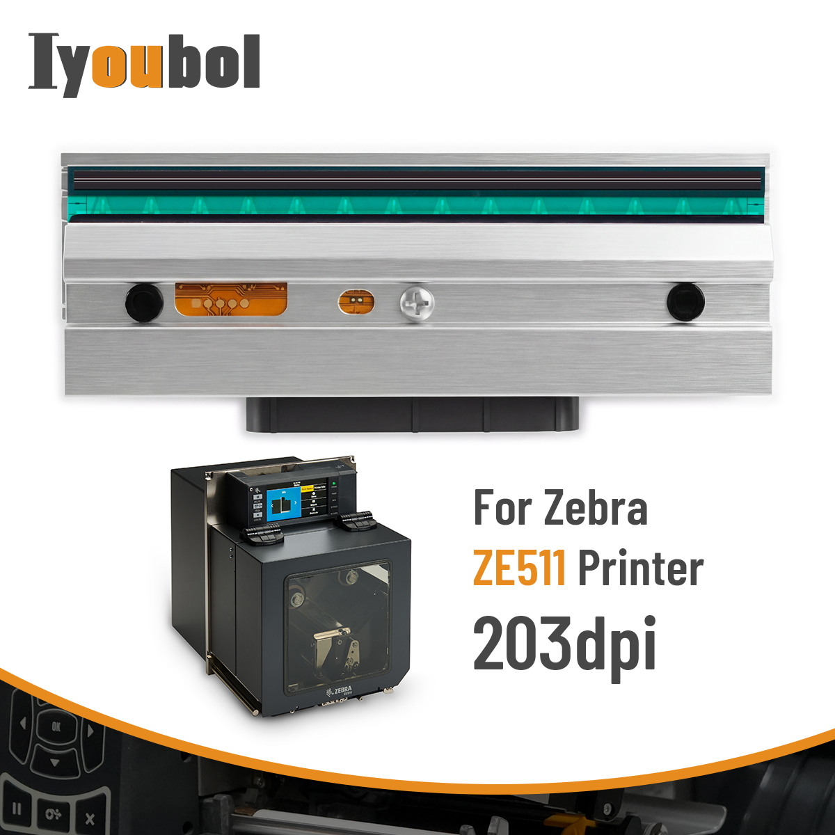 PRINTHEAD for ZE511 P1112750-009 (203DPI) (RH/LH) - Image 3