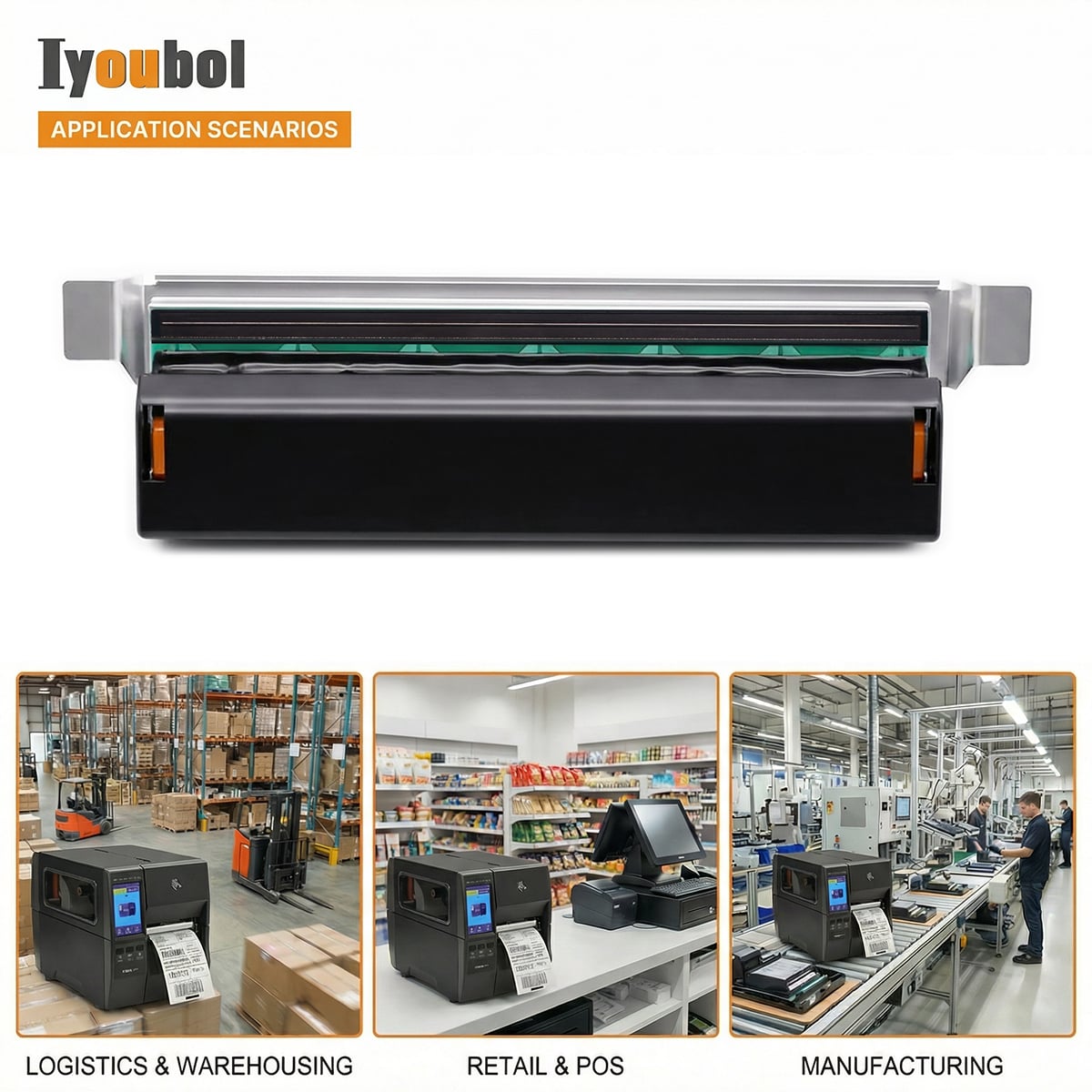 Printhead Compatible with Zebra ZT111/ZT211/ZT231 Printhead 203dpi Thermal Label Printer (PN:P1123335-056) - Image 11