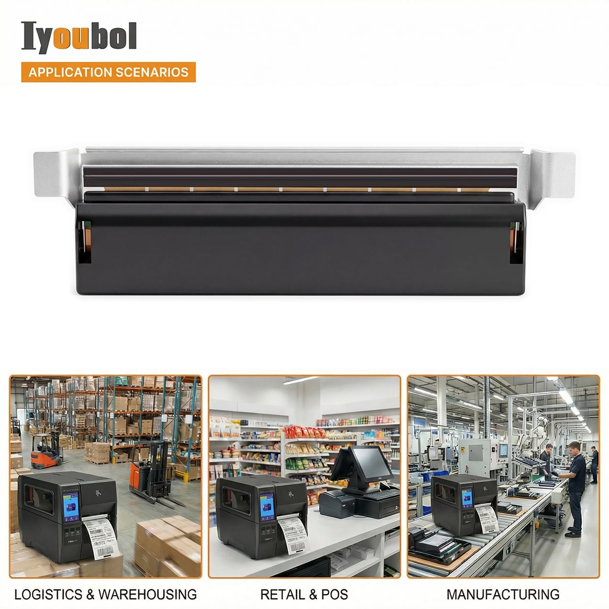 Printhead Compatible with Zebra ZT111/ZT211/ZT231 Printhead 300dpi Thermal Label Printer (PN:P1123335-057) - Image 11