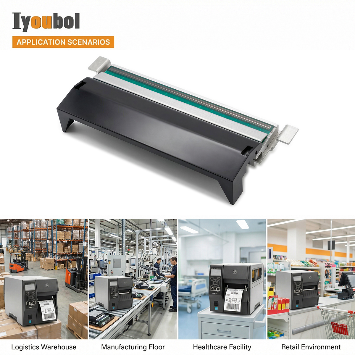 Printhead Compatible with Zebra ZT410/ZT411 Printhead 203dpi Thermal Label Printer (PN:P1058930-009) - Image 11