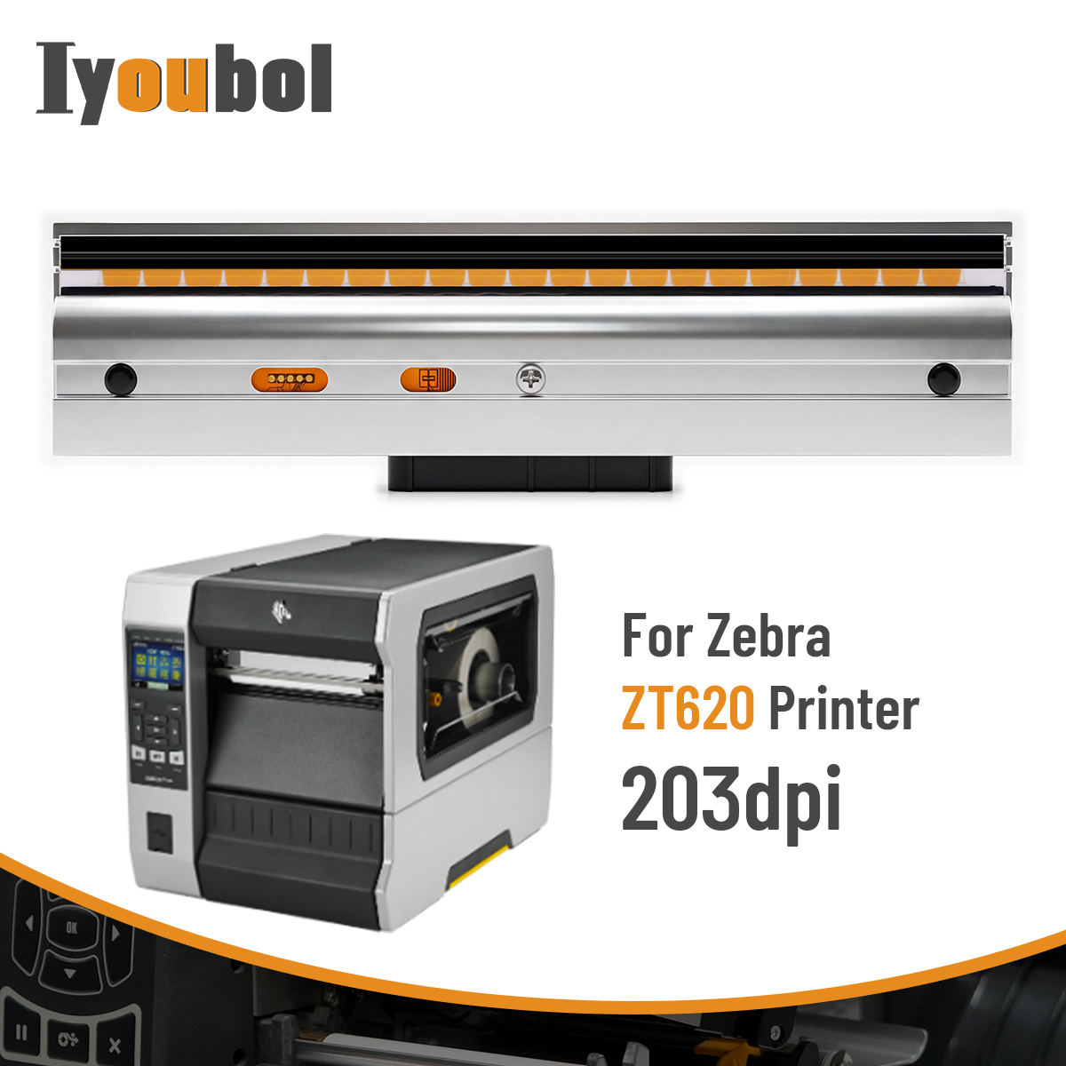 Printhead (203 dpi) for ZT620 (P1083320-015) - Image 3