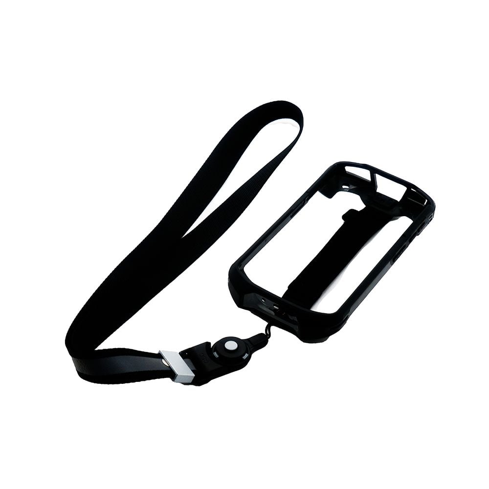 Lanyard-Attached Plastic Protective Case Replacement for Zebra TC52X TC520L TC57X (Black)
