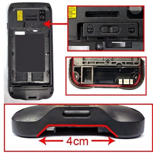 Back Cover ( Version 3, metal release button ) Replacement for Honeywell  CT40 ( FSTM2, WWAN GEN 2 )
