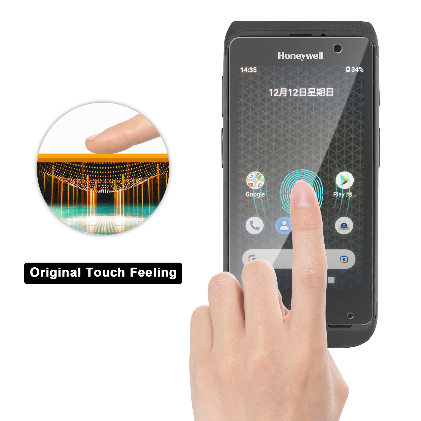 3 PCS Tempered glass screen protector for Honeywell **catname** (CT40-SP-10PK) - Image 5