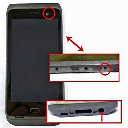 LCD with Touch with Front Cover ( with Audio Jack hole ) for Honeywell Dolphin CT45, CT45XP (NO LOGO)