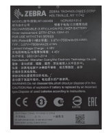 Battery for Zebra 10” ET4X tablets (BTRY-ET4X-10IN1-IN)