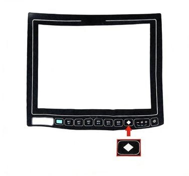 3PCS Keypad Overlay ( for Full Screen version ) Replacement for Zebra VC8300