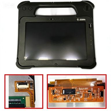 LCD with Touch with Front Cover replacement for Zebra XPad L10ax