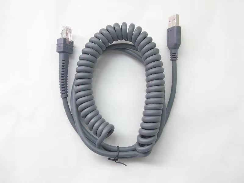 1.8M USB RJ45 Barcode Scanner Reader Cable for Zebra Symbol LS2208 DS4208 DS8178 DS2278