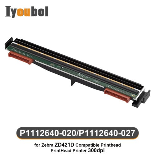 Printhead Compatible with Zebra ZD421D/ZD421D-HC Printhead 300dpi Thermal Label Printer (PN:P1112640-020/P1112640-027)