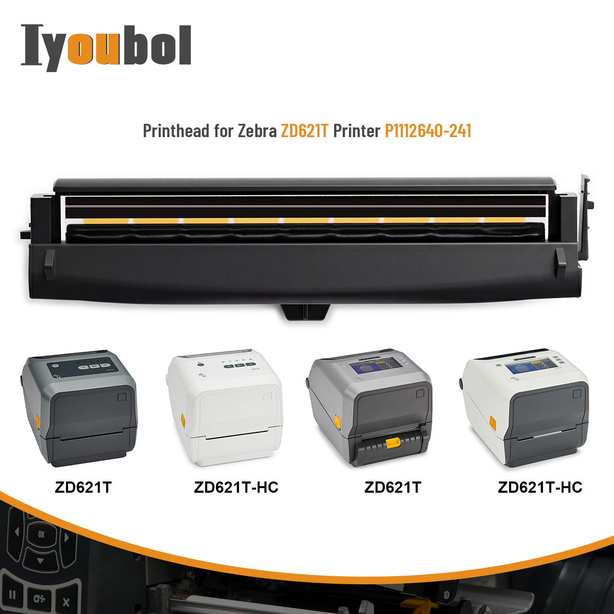Printhead Compatible with Zebra ZD621T/HC Printhead 300dpi Thermal Label Printer (PN:P1112640-241) - Image 12